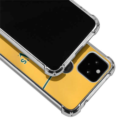 MLB Oakland Athletics Alternate Jersey Google Pixel 5 Clear Case